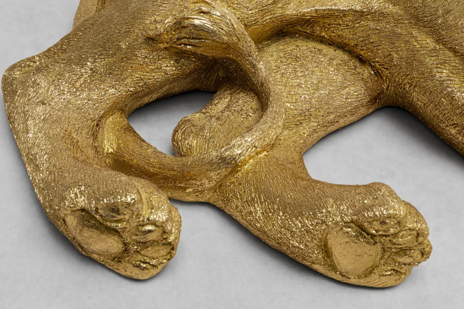 KARE Deko Figur Lion Gold 113cm