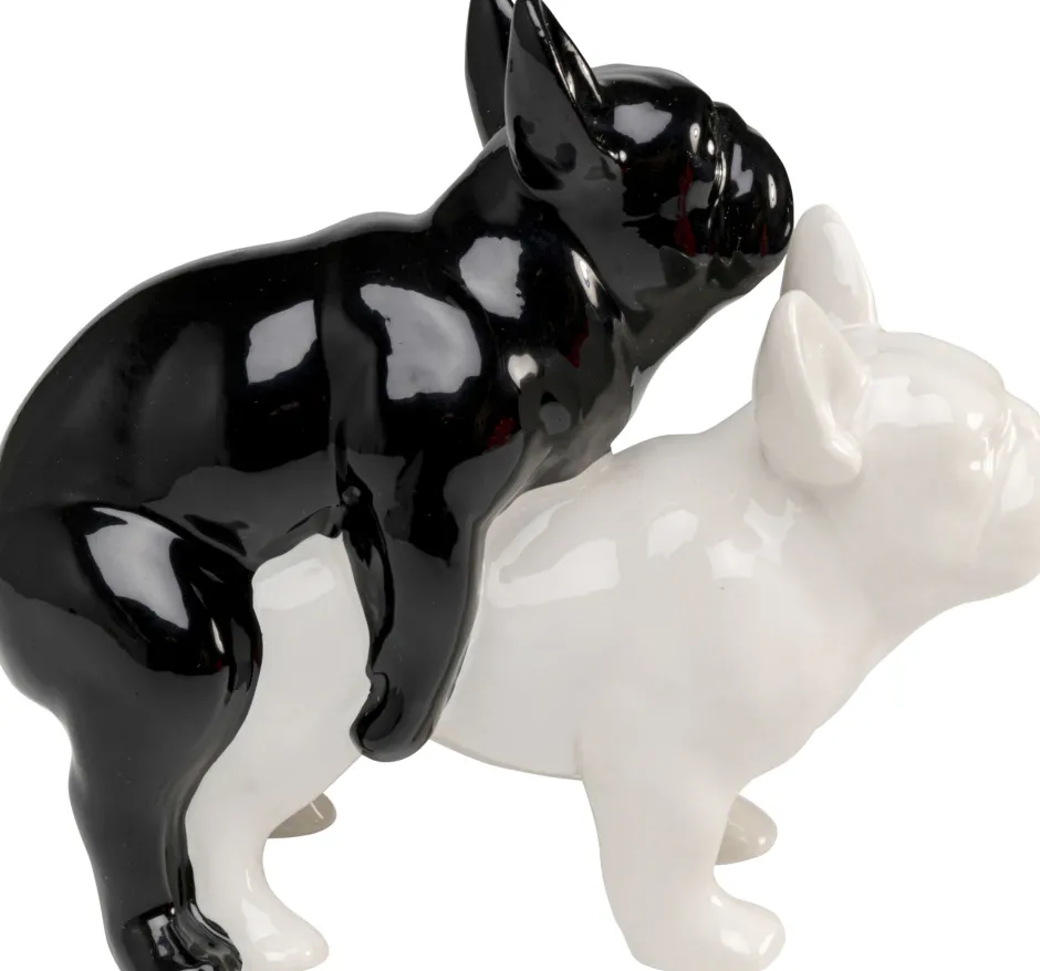 KARE Deko Figur Love Dogs Schwarz