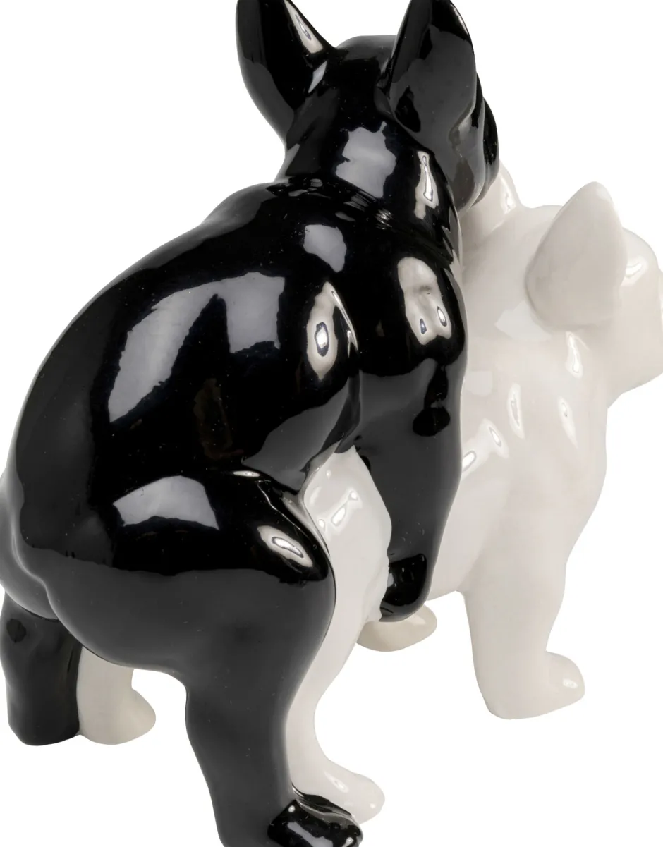 KARE Deko Figur Love Dogs Schwarz