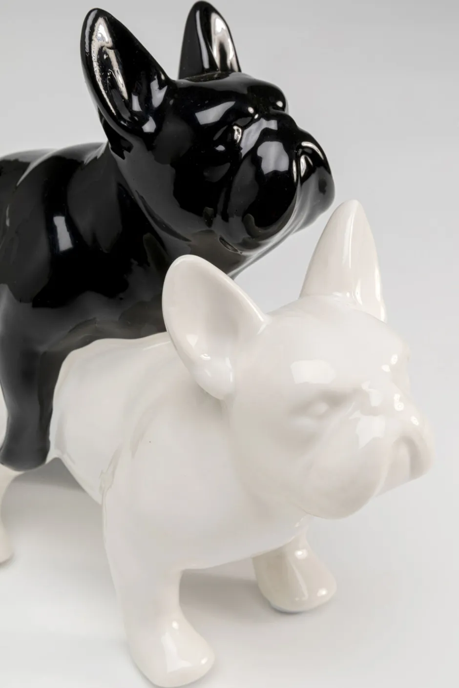 KARE Deko Figur Love Dogs Schwarz