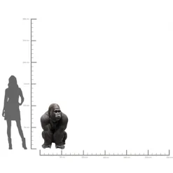 KARE Deko Figur Monkey Gorilla Front XXL 107cm