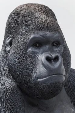 KARE Deko Figur Monkey Gorilla Side XL Schwarz 76cm