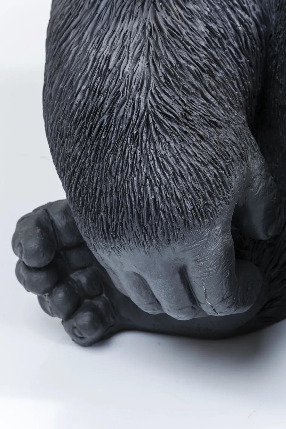 KARE Deko Figur Monkey Gorilla Side XL Schwarz 76cm