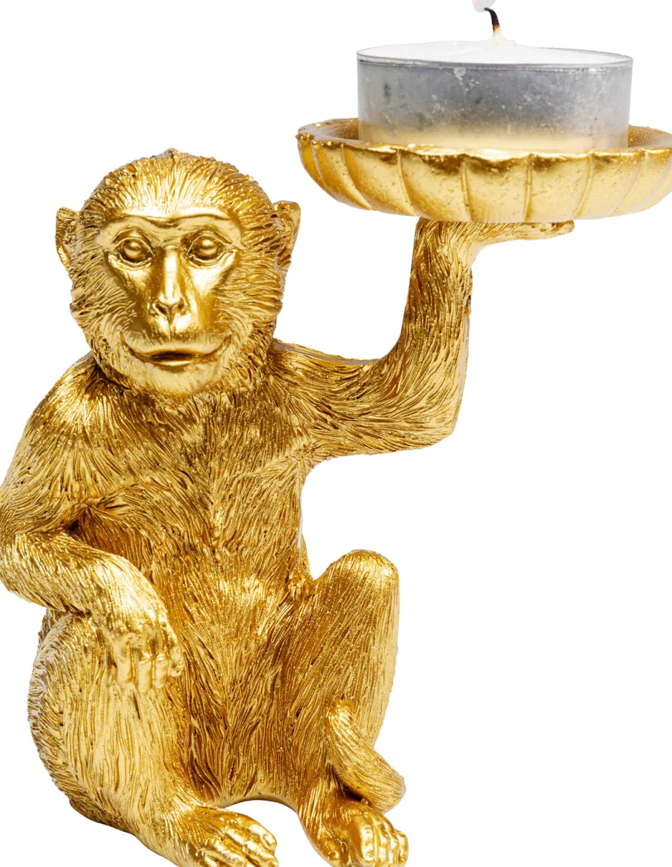 KARE Deko Figur Monkey Tealight Holder 11cm
