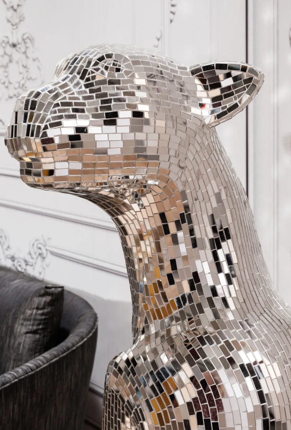 KARE Deko Figur Mosaik Welcome Panther Links XL