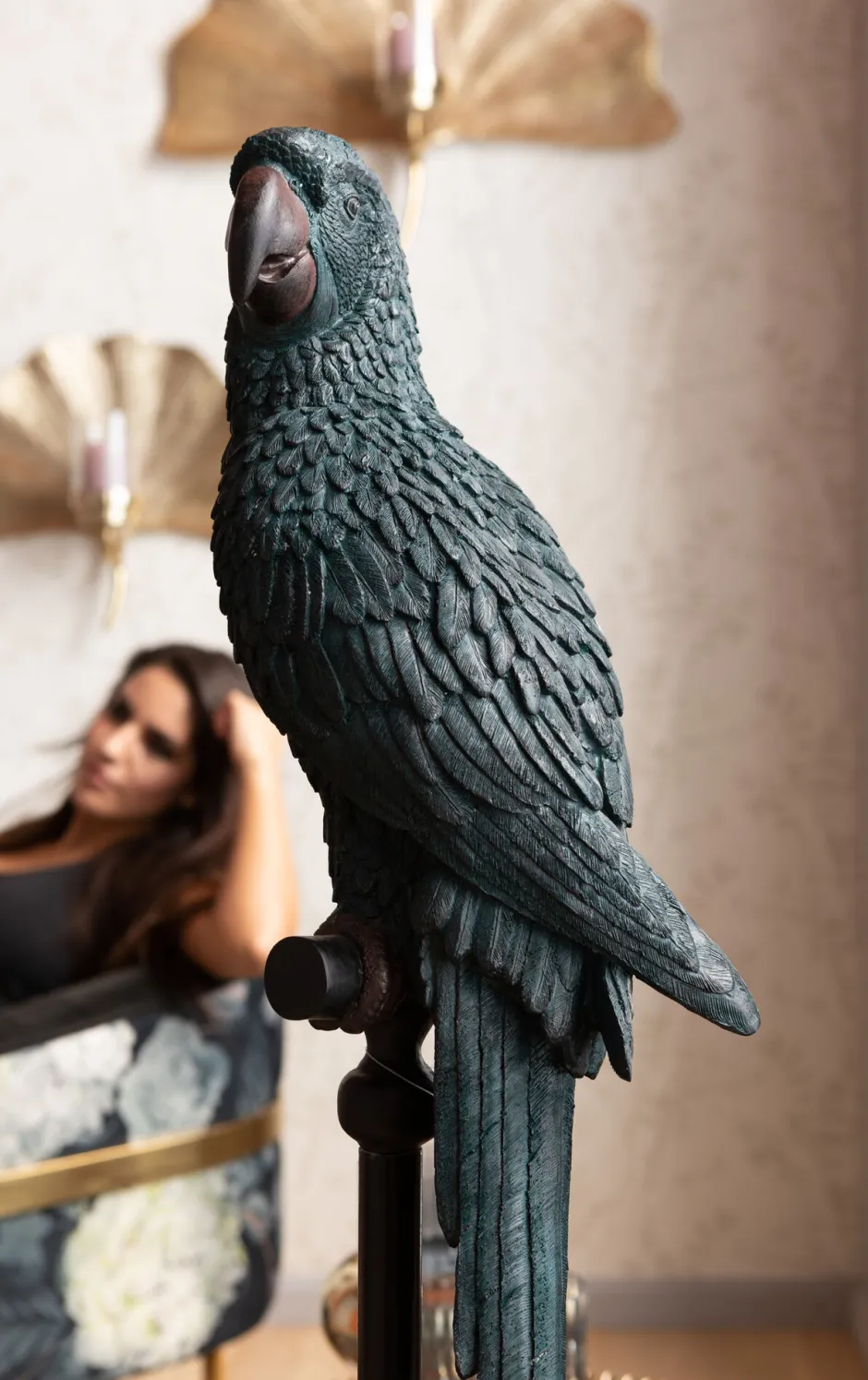 KARE Deko Figur Parrot Petrol