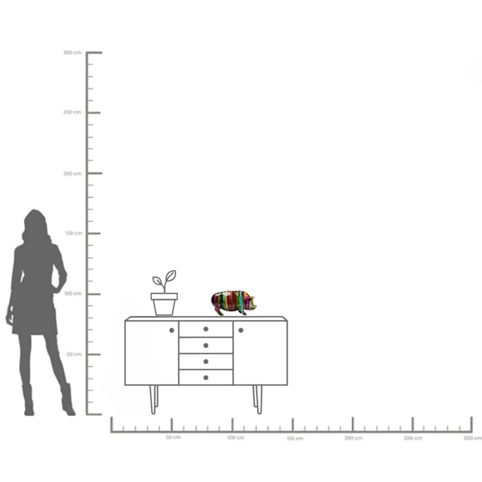 KARE Deko Figur Pig Holi 22cm