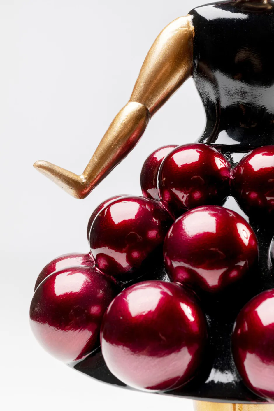 KARE Deko Figur Primaballerina Pom Lila 35cm