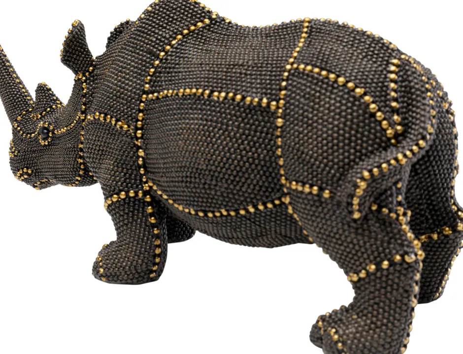 KARE Deko Figur Rhino Rivets Pearls 26cm