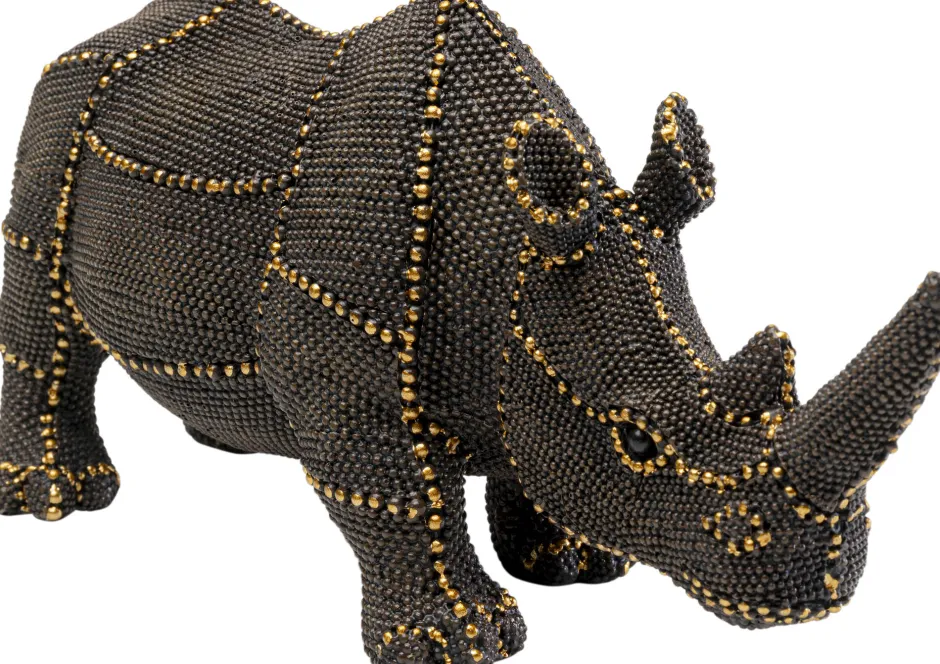 KARE Deko Figur Rhino Rivets Pearls 26cm