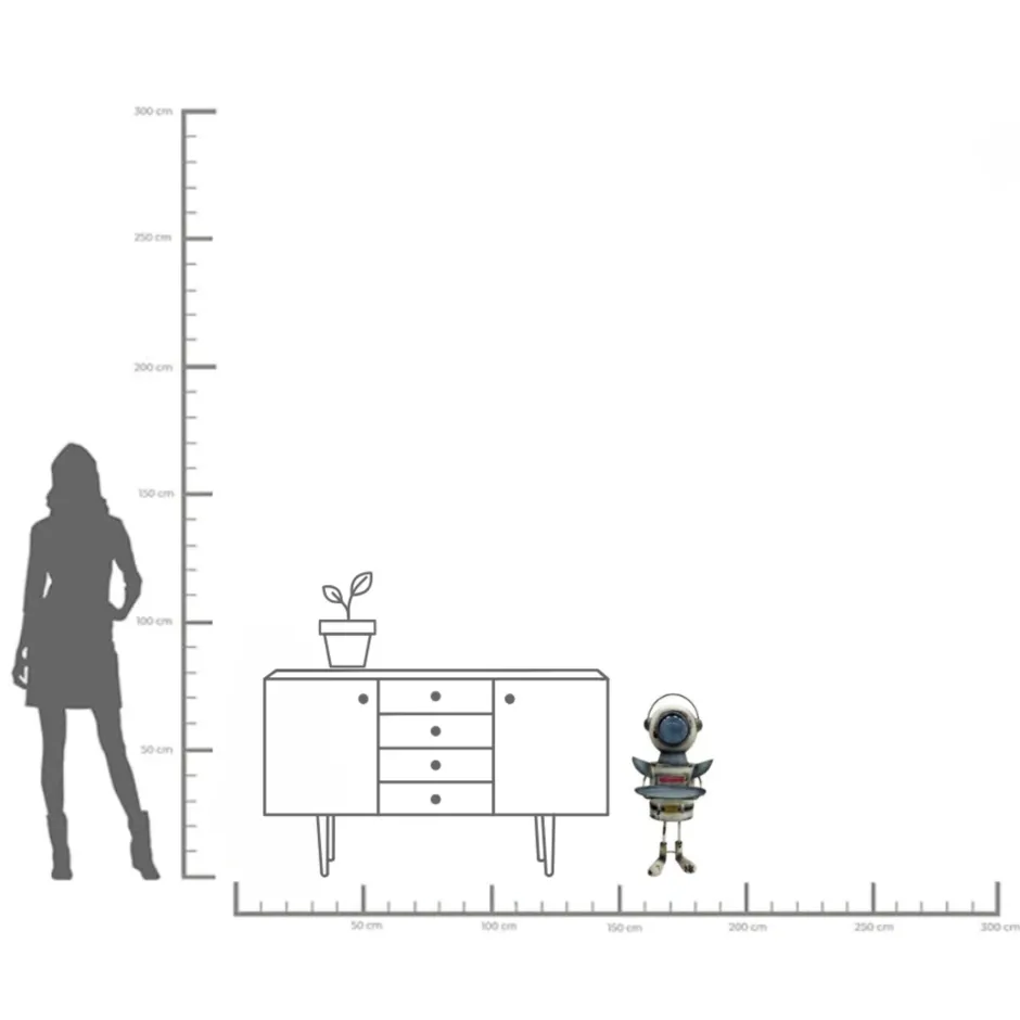 KARE Deko Figur Robot Gottlieb 74cm