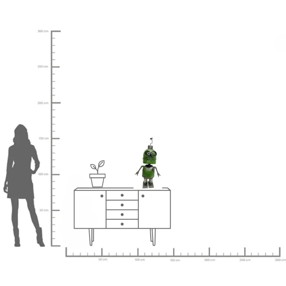 KARE Deko Figur Robot Peter 71cm