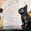 KARE Deko Figur Sitting Angel Dog Gold-Schwarz