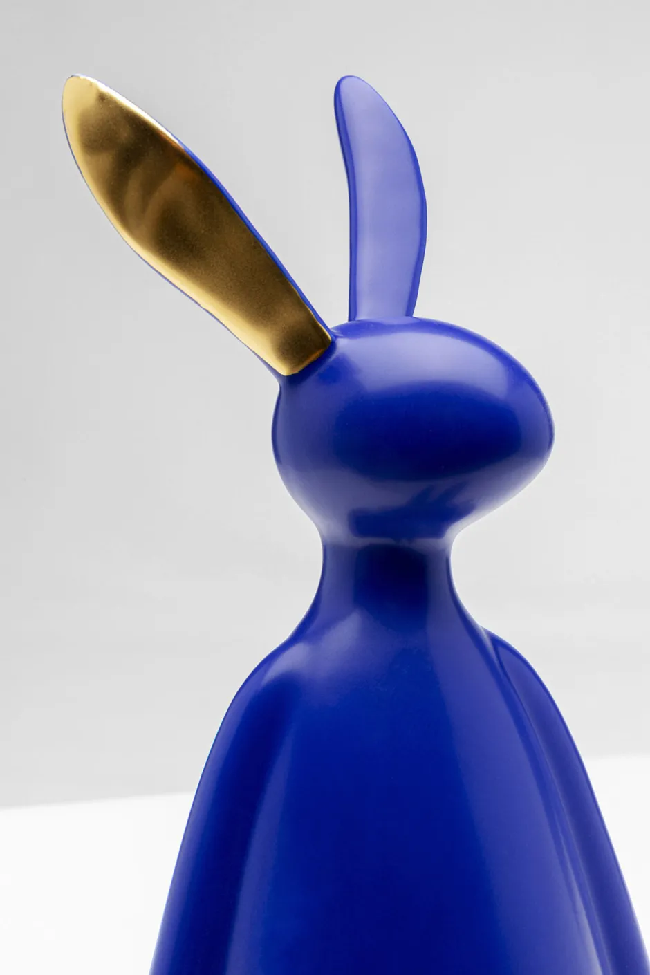 KARE Deko Figur Sitting Rabbit Blau 35cm