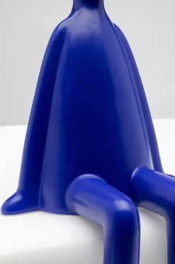 KARE Deko Figur Sitting Rabbit Blau 35cm