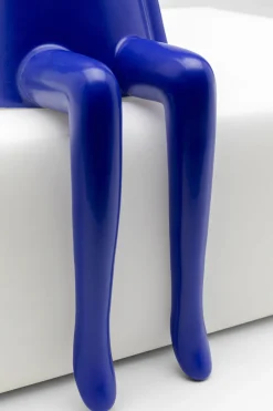 KARE Deko Figur Sitting Rabbit Blau 35cm