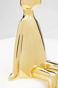 KARE Deko Figur Sitting Rabbit Gold 35cm