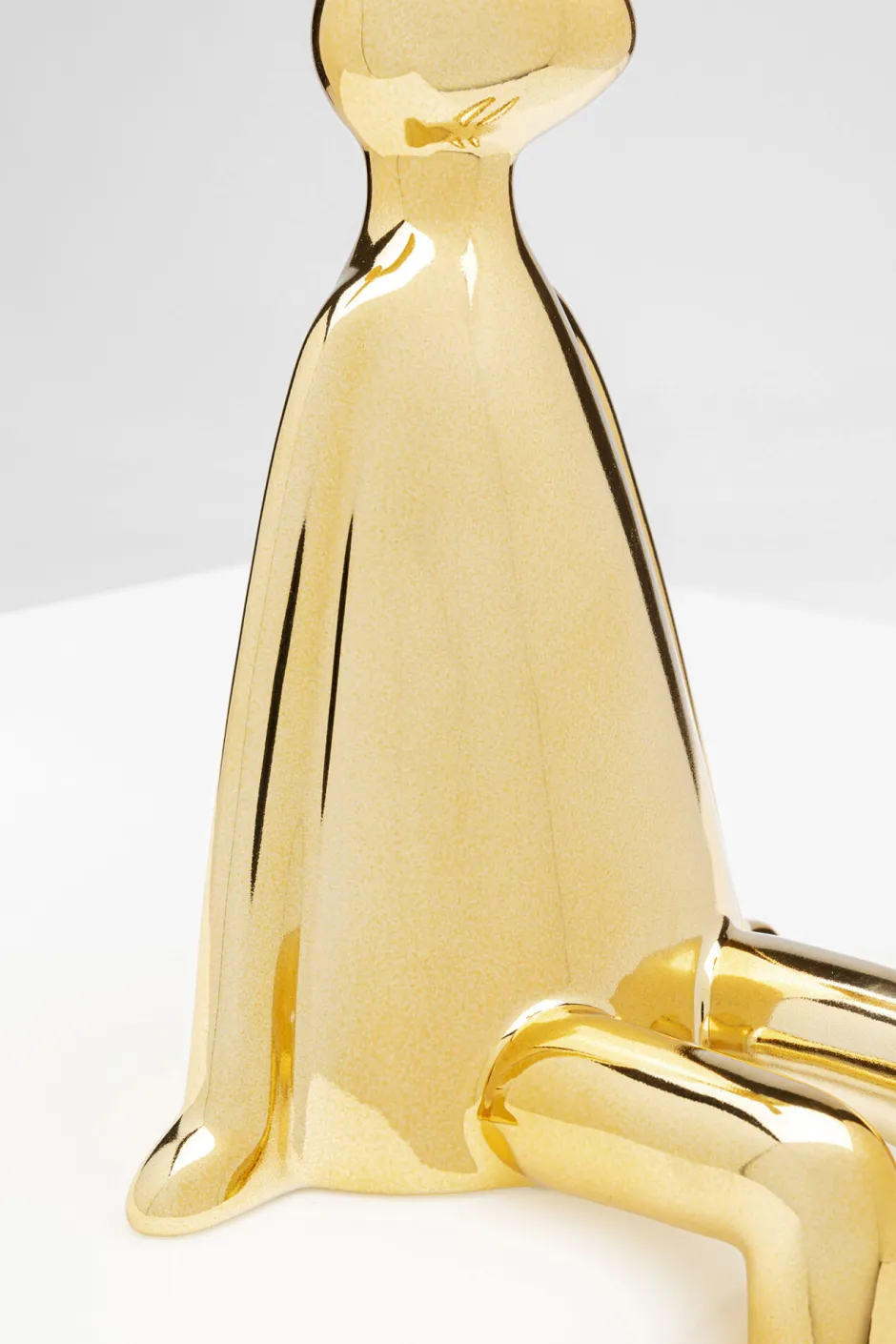 KARE Deko Figur Sitting Rabbit Gold 35cm