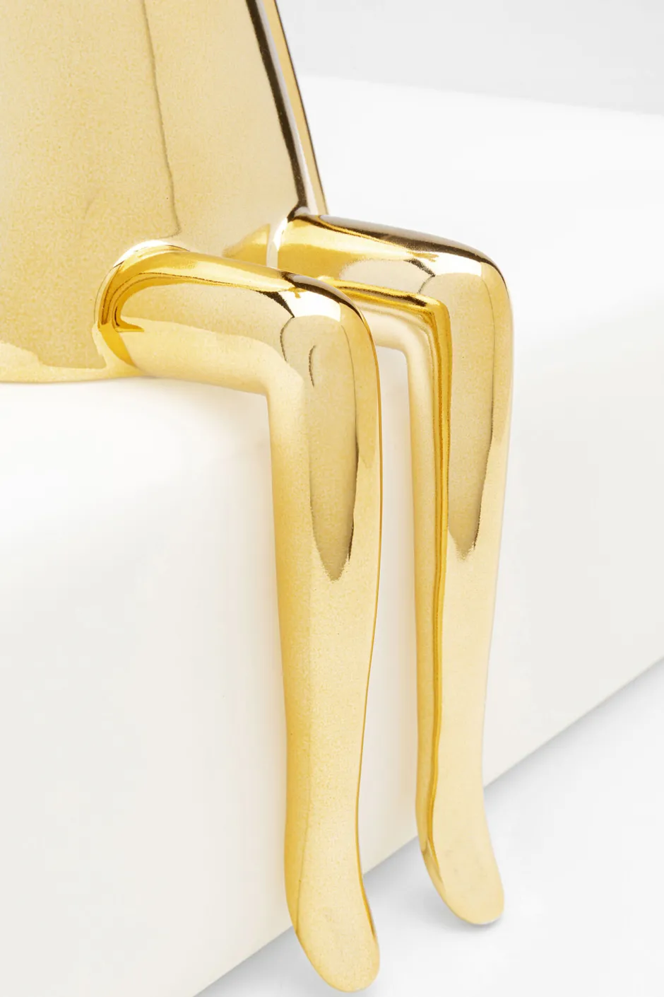 KARE Deko Figur Sitting Rabbit Gold 35cm