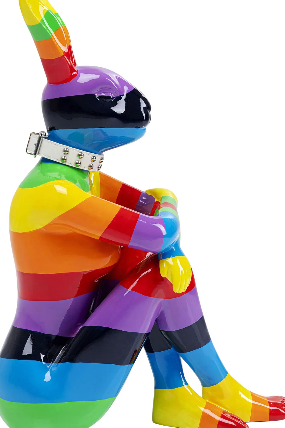 KARE Deko Figur Sitting Rabbit Rainbow 80