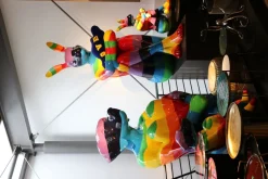 KARE Deko Figur Sitting Rabbit Rainbow 80