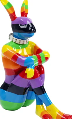 KARE Deko Figur Sitting Rabbit Rainbow 80