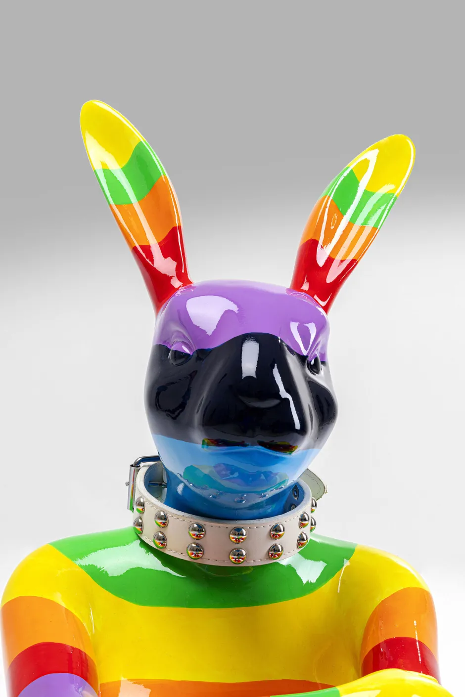 KARE Deko Figur Sitting Rabbit Rainbow 80