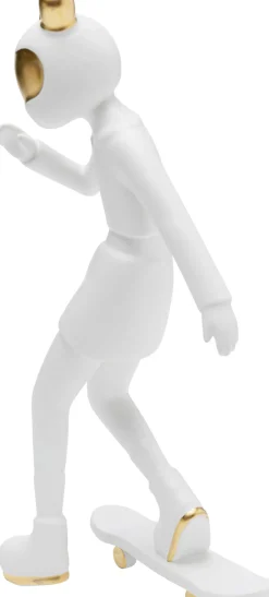 KARE Deko Figur Skating Astronaut Weiß 33cm