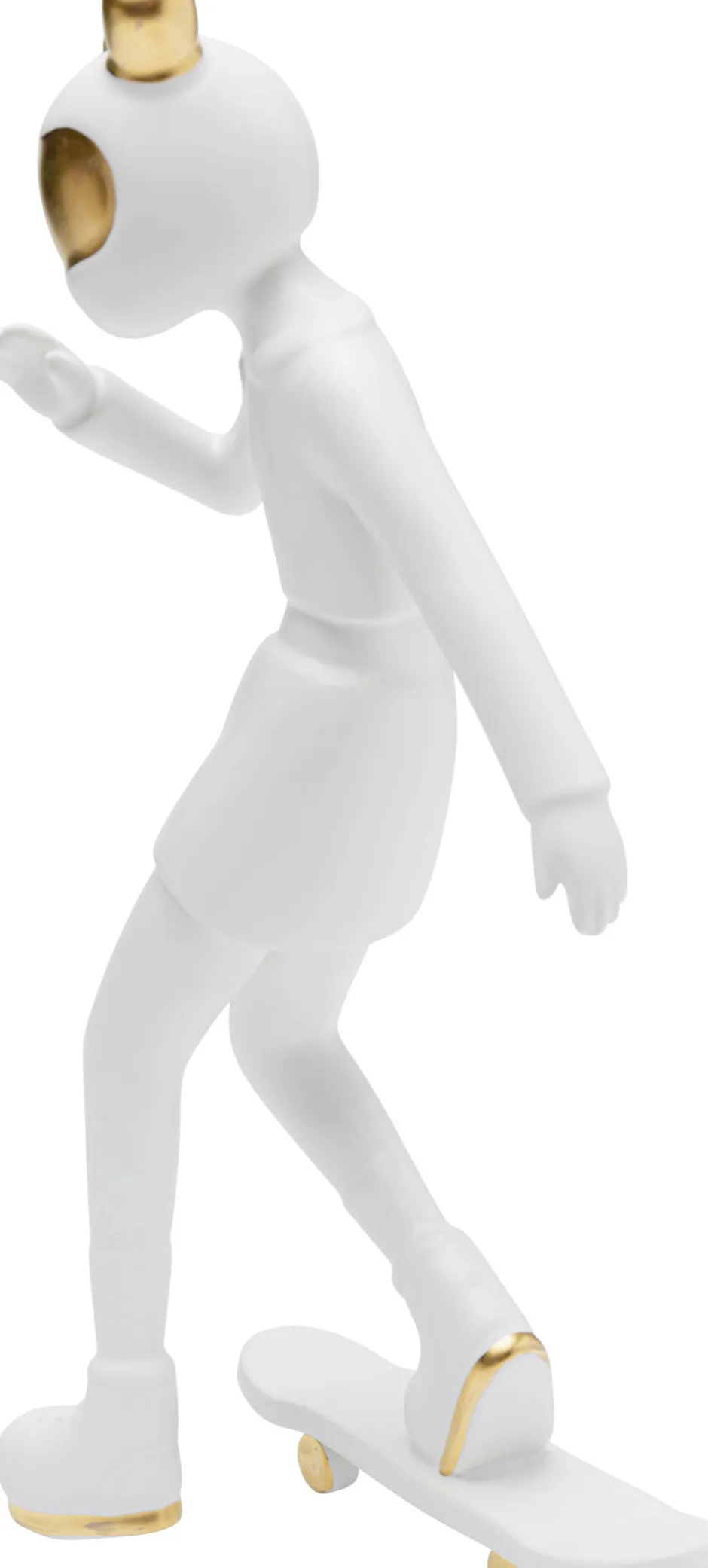 KARE Deko Figur Skating Astronaut Weiß 33cm