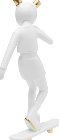 KARE Deko Figur Skating Astronaut Weiß 33cm