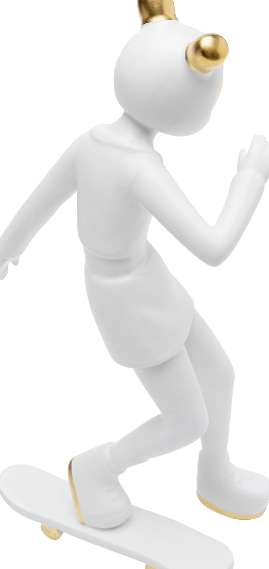 KARE Deko Figur Skating Astronaut Weiß 33cm