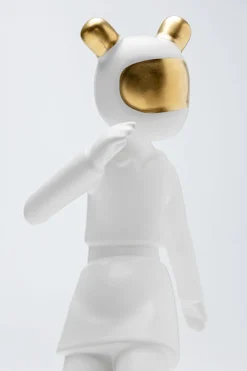 KARE Deko Figur Skating Astronaut Weiß 33cm