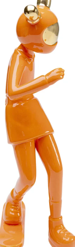 KARE Deko Figur Skating Astronaut Orange 33cm