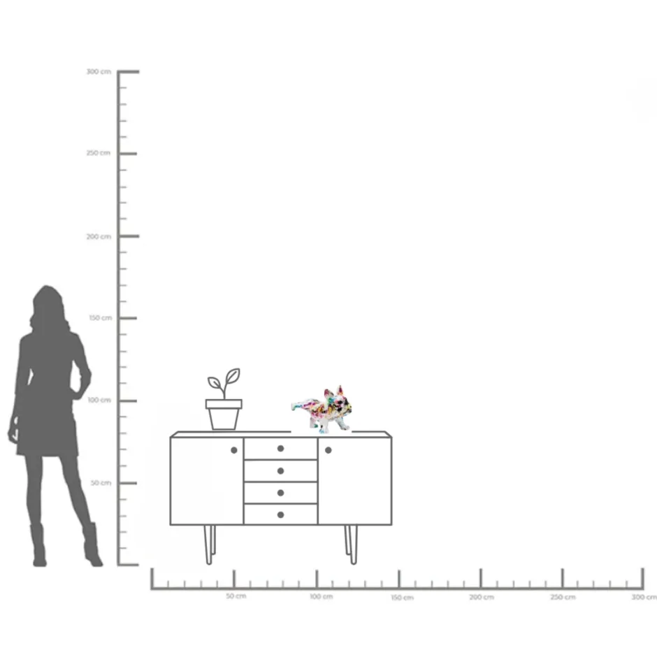 KARE Deko Figur Splash Bulldog 32cm