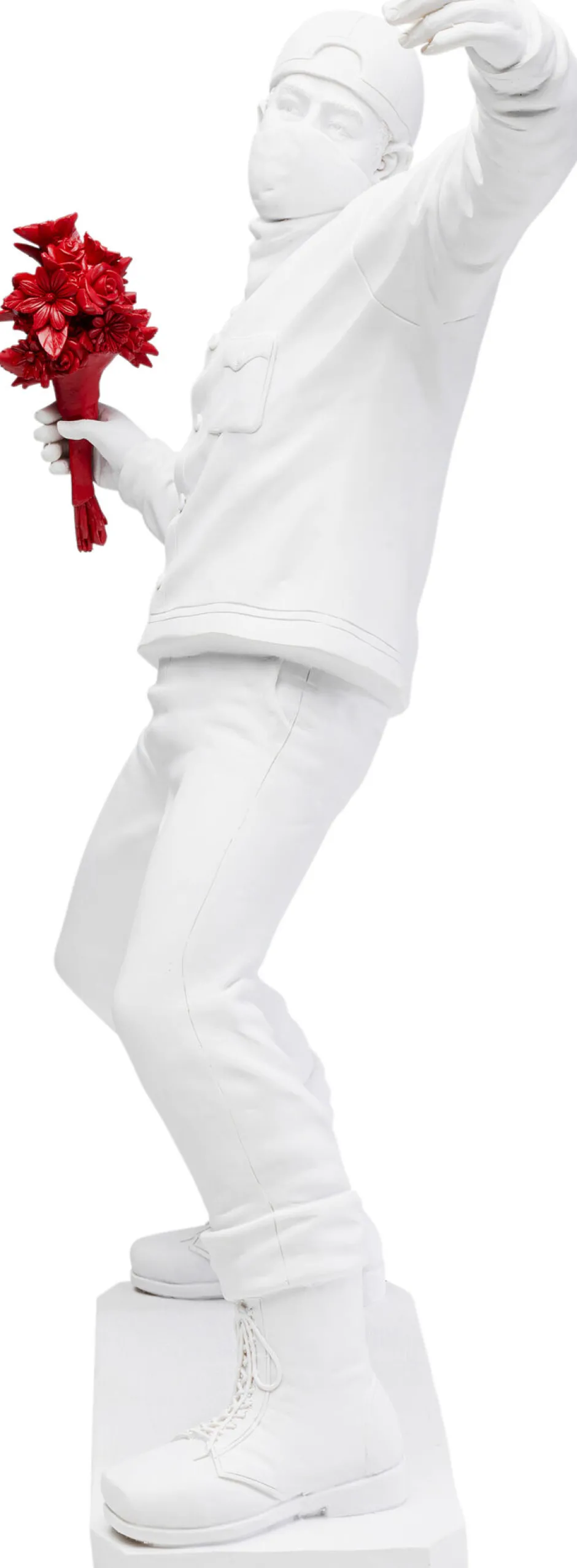 KARE Deko Figur Street Art Bouquet Weiß 67cm