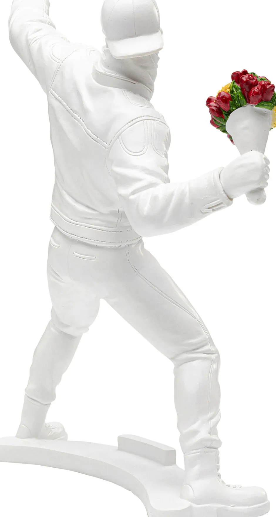 KARE Deko Figur Street Art Bouquet Weiß 27cm