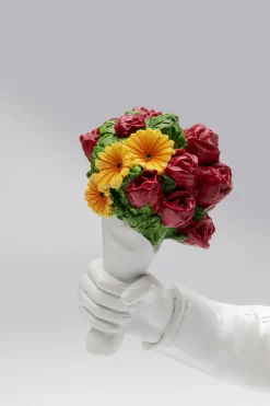 KARE Deko Figur Street Art Bouquet Weiß 27cm