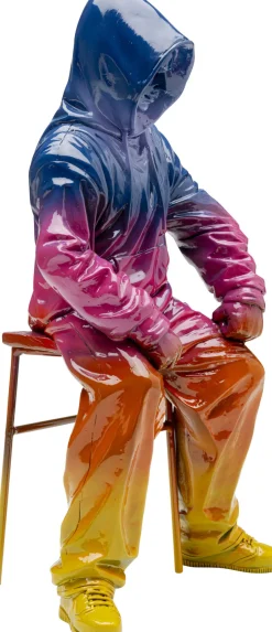 KARE Deko Figur Street Art Boy Rainbow 36cm