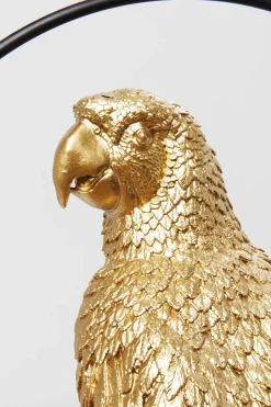 KARE Deko Figur Swinging Parrot Gold