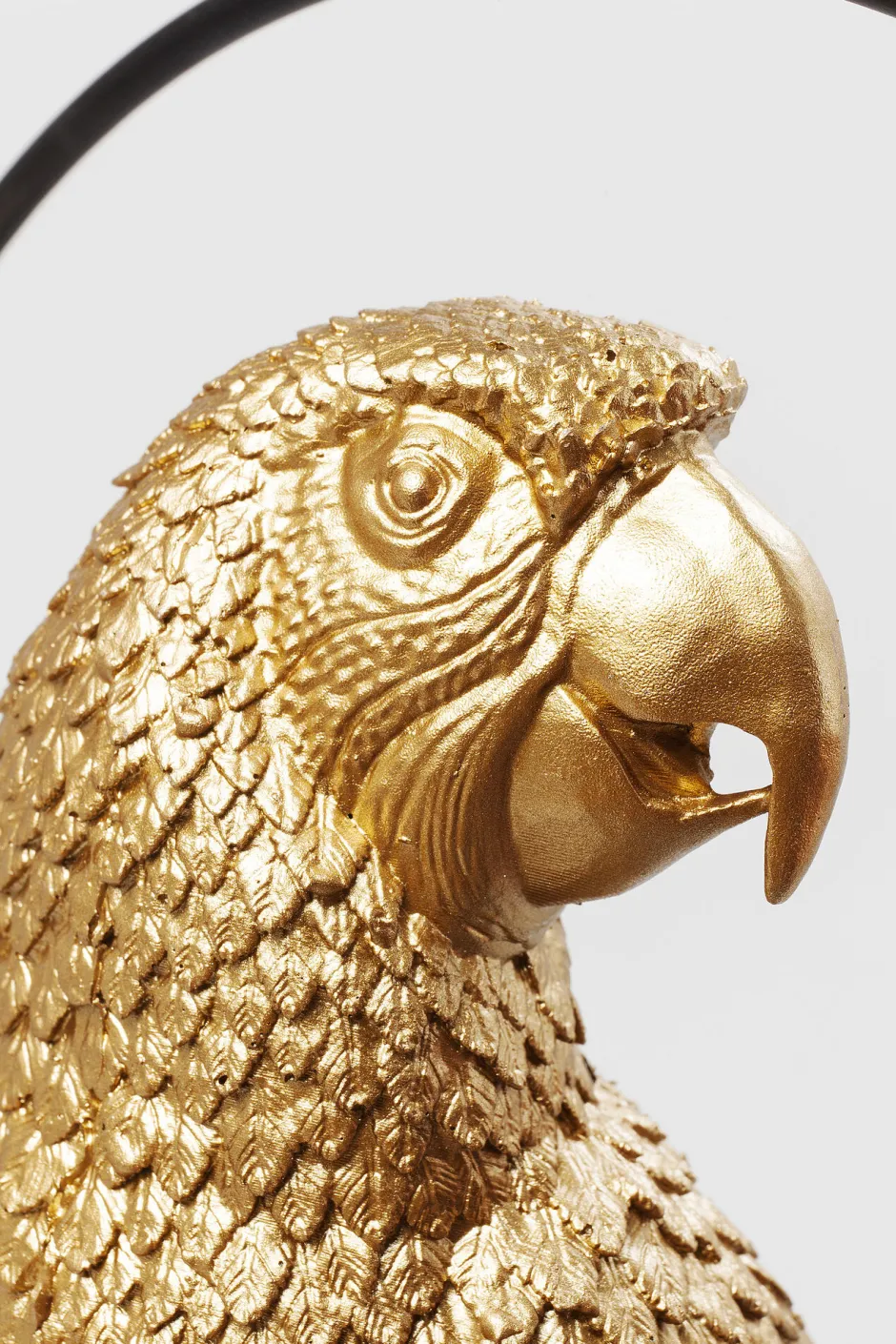 KARE Deko Figur Swinging Parrot Gold