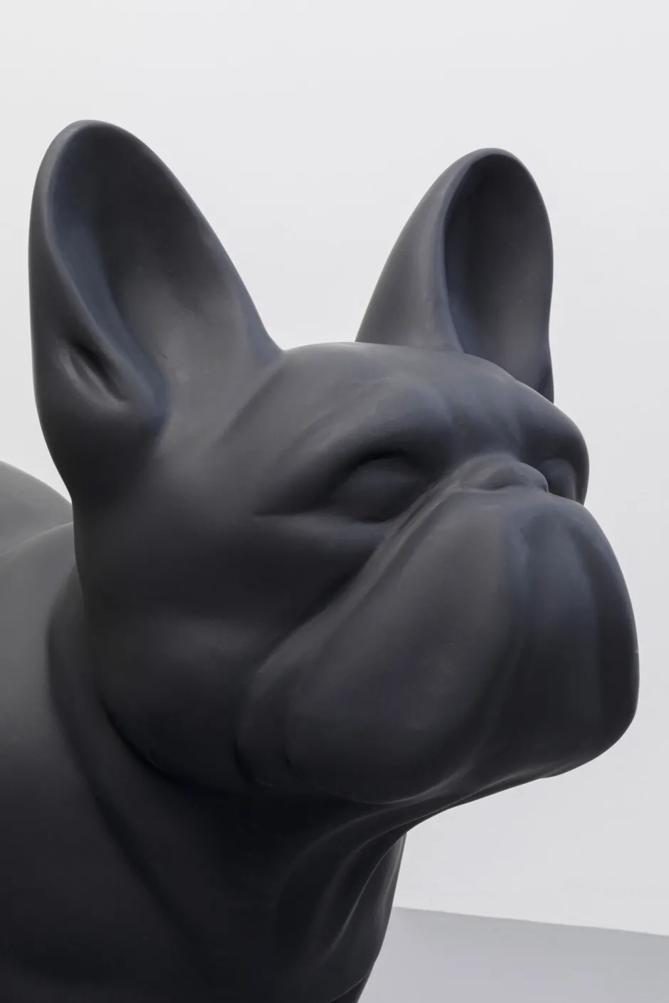 KARE Deko Figur Toto Teen Schwarz Matt 90cm