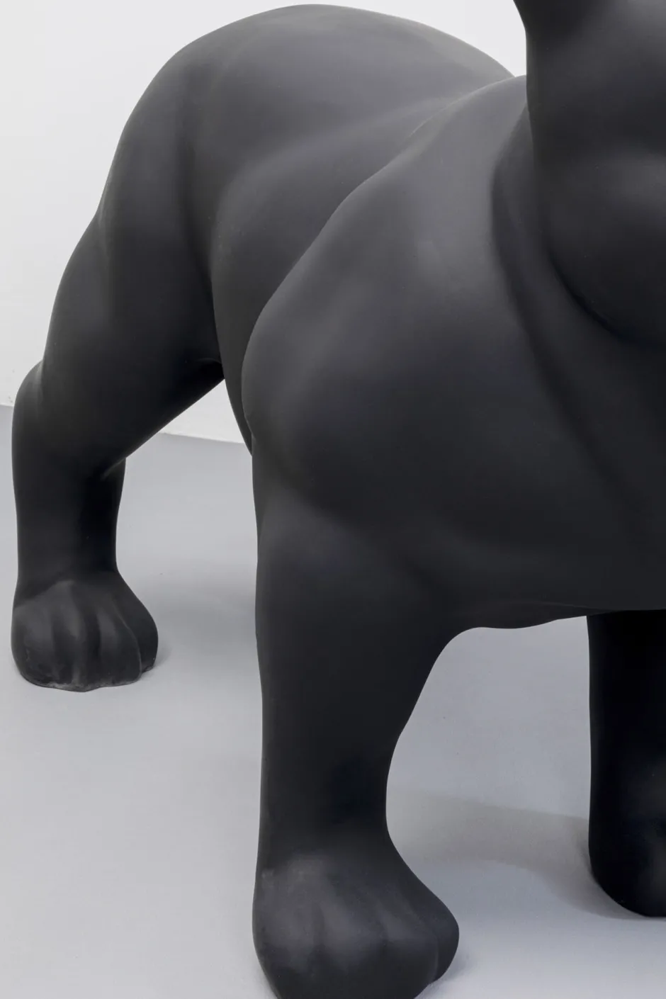 KARE Deko Figur Toto Teen Schwarz Matt 90cm