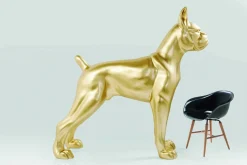 KARE Deko Figur Toto XL Gold 180cm