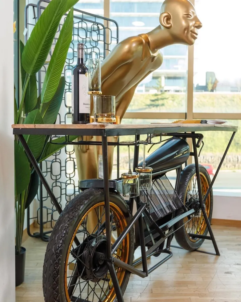 KARE Deko Figur Welcome Guests Gold XL