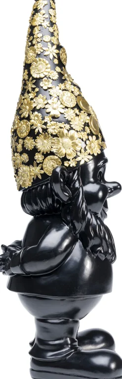 KARE Deko Figur Zwerg Standing Schwarz Gold 61cm