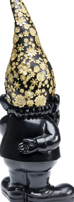 KARE Deko Figur Zwerg Standing Schwarz Gold 46cm