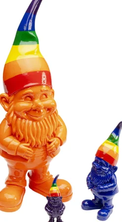 KARE Deko Figur Zwerg Stehend Rainbow Orange 46cm