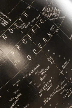 KARE Deko Globus Earth Schwarz