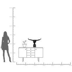 KARE Deko Objekt Athlet Schwarz 75cm