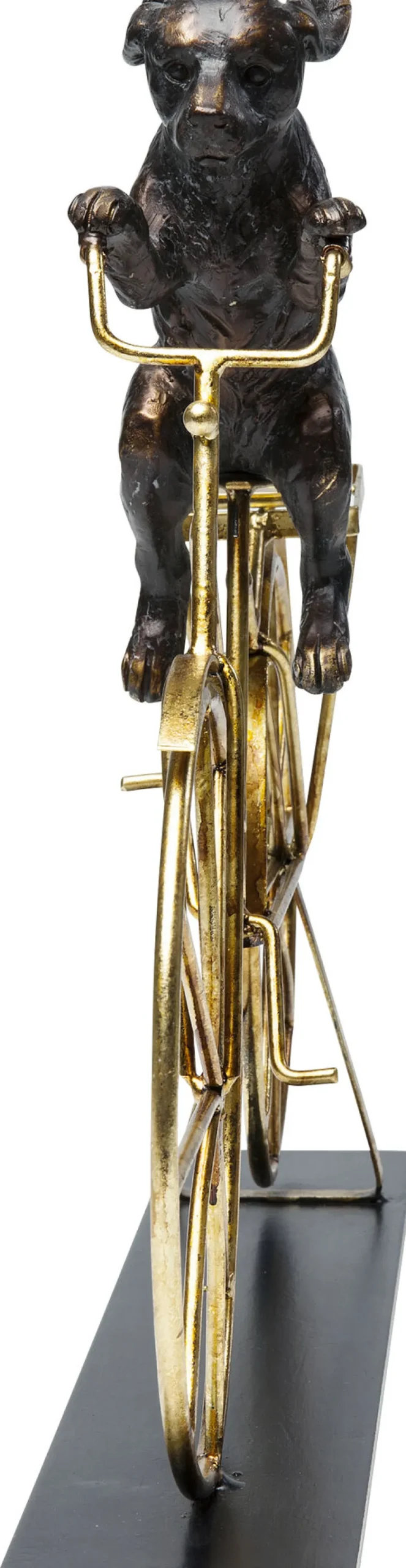 KARE Deko Objekt Dog With Bicycle 44cm